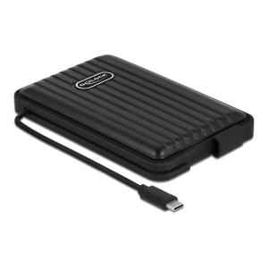 DELOCK θήκη για 2.5" SATA HDD/SSD 42625, 6Gbps, IP66, μαύρη | Συνοδευτικά PC | elabstore.gr