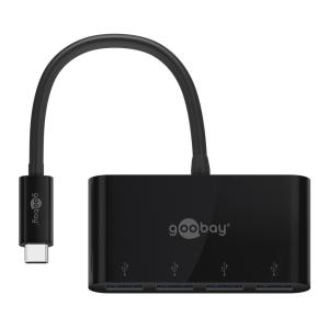 GOOBAY USB hub 61073, 4x USB 3.0 θύρες, 5Gbps, μαύρο | Συνοδευτικά PC | elabstore.gr