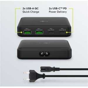 GOOBAY σταθμός φόρτισης 61772, 2x USB-A & 2x USB-C, 65W, μαύρος | Αξεσουάρ κινητών | elabstore.gr