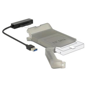 DELOCK αντάπτορας USB σε SATA 62742 με θήκη για 2.5" HDD/SSD, 6Gbps | Συνοδευτικά PC | elabstore.gr