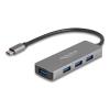 DELOCK USB-C hub 63173, 4x USB 3.2 Gen 1 θύρες, 5Gbps, γκρι | Συνοδευτικά PC | elabstore.gr