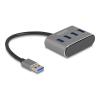 DELOCK USB hub 63190, 4x USB 3.2 Gen 1 θύρες, 5Gbps, γκρι | Συνοδευτικά PC | elabstore.gr