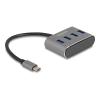 DELOCK USB-C hub 63223, 4x USB 3.2 Gen 1 θύρες, 5Gbps, γκρι | Συνοδευτικά PC | elabstore.gr