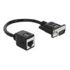 DELOCK καλώδιο D-Sub 9-pin σε RJ45 63999, 20cm, μαύρο | Καλώδια - Αντάπτορες | elabstore.gr