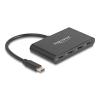 DELOCK USB-C hub 64129, 4x USB-C θύρες, 10 Gbps, 10 watt, γκρι | Συνοδευτικά PC | elabstore.gr
