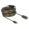 DELOCK καλώδιο USB 2.0 αρσενικό σε θηλυκό 82690, 480Mbps, 20m, μαύρο | Καλώδια - Αντάπτορες | elabstore.gr
