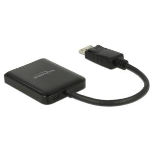 DELOCK splitter DisplayPort σε 2x DisplayPort 87768, Dual Mode, MST, 4K | Καλώδια - Αντάπτορες | elabstore.gr