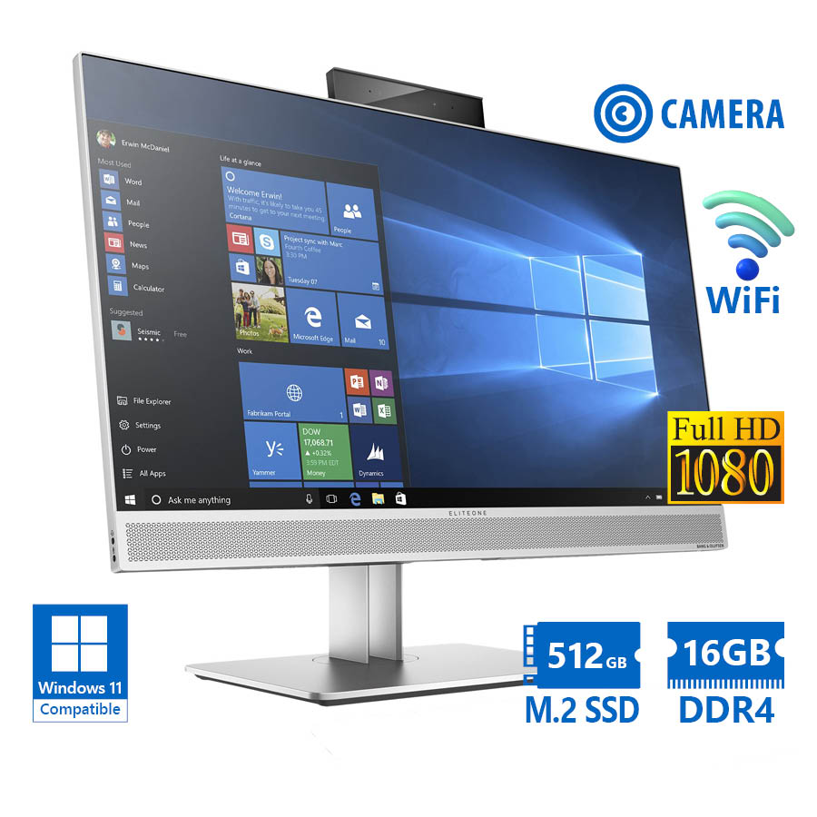 HP (B) EliteOne 800G4 AIO WiFi w/ Monitor 23"FHD i5-8500/ 16GB DDR4/ 512GB M.2 SSD/ DVD/ Webcam 2MP FHD G | eLabstore.gr HP (B) EliteOne 800G4 AIO WiFi w/Monitor 23"FHD i5-8500/16GB DDR4/512GB M.2 SSD/DVD/Webcam 2MP FHD G | Refurbished | elabstore.gr