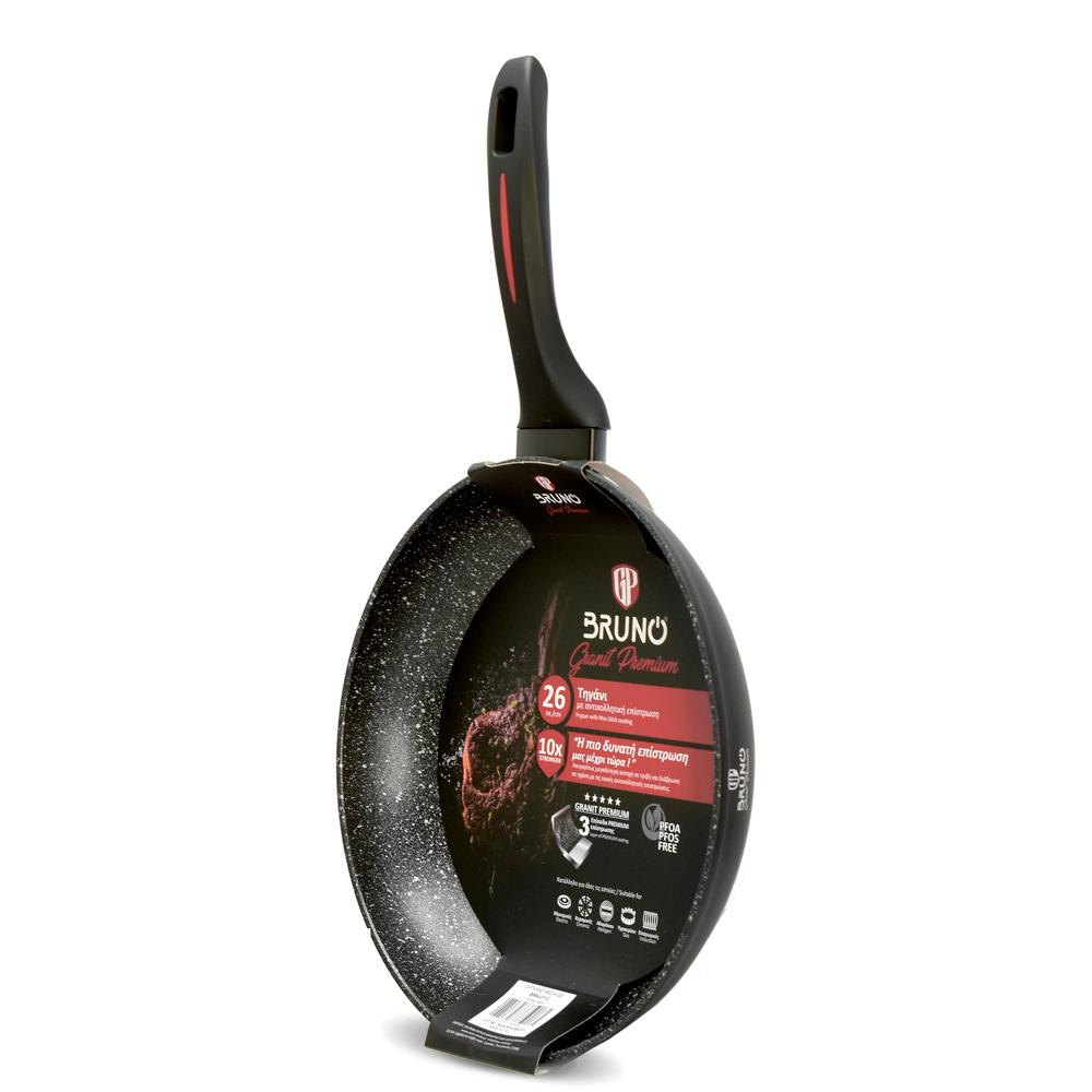 BRUNO τηγάνι Granit Premium BRN-0113 με αντικολλητική επίστρωση, 26cm | eLabstore.gr BRUNO τηγάνι Granit Premium BRN-0113 με αντικολλητική επίστρωση, 26cm | Οικιακός εξοπλισμός | elabstore.gr