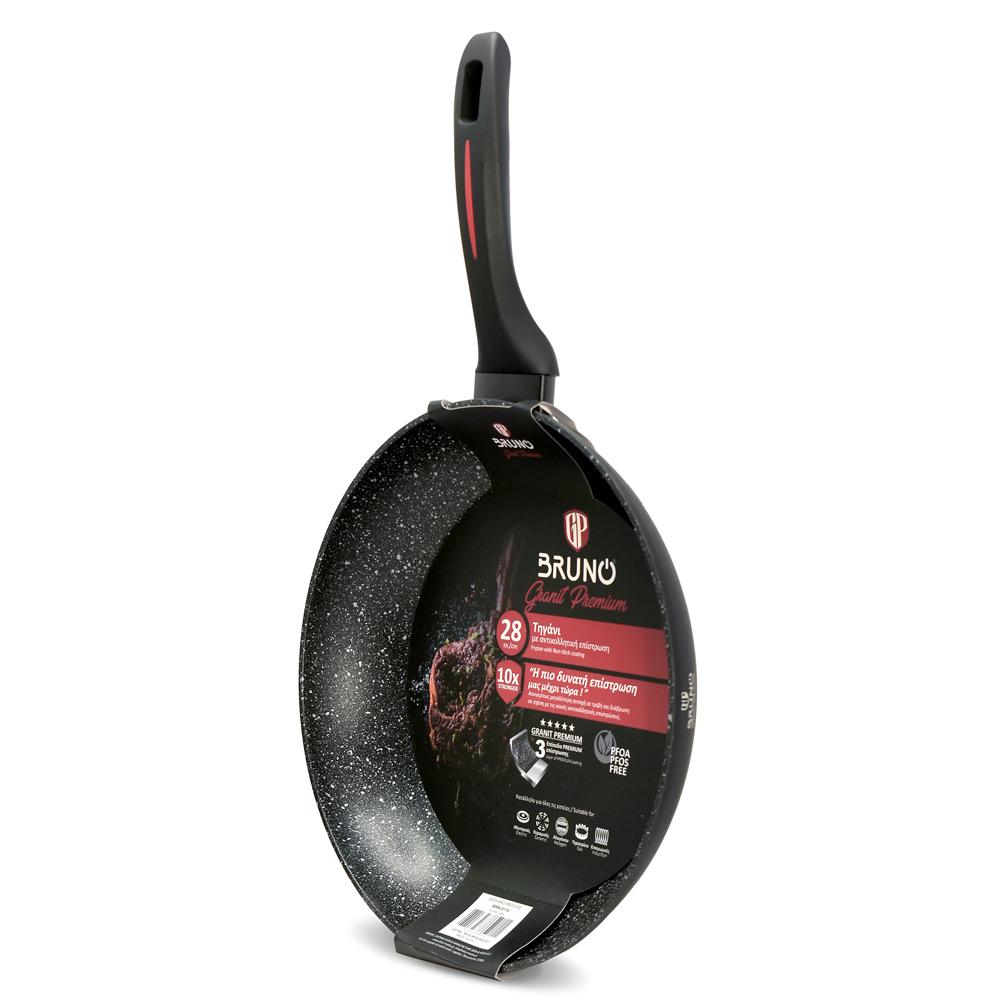 BRUNO τηγάνι Granit Premium BRN-0114 με αντικολλητική επίστρωση, 28cm | eLabstore.gr BRUNO τηγάνι Granit Premium BRN-0114 με αντικολλητική επίστρωση, 28cm | Οικιακός εξοπλισμός | elabstore.gr