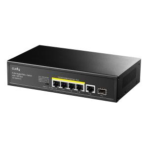 CUDY PoE+ switch GS1005PTS1, 5-port PoE+, 1x SFP, 120W, V1.0 | Δικτυακά | elabstore.gr