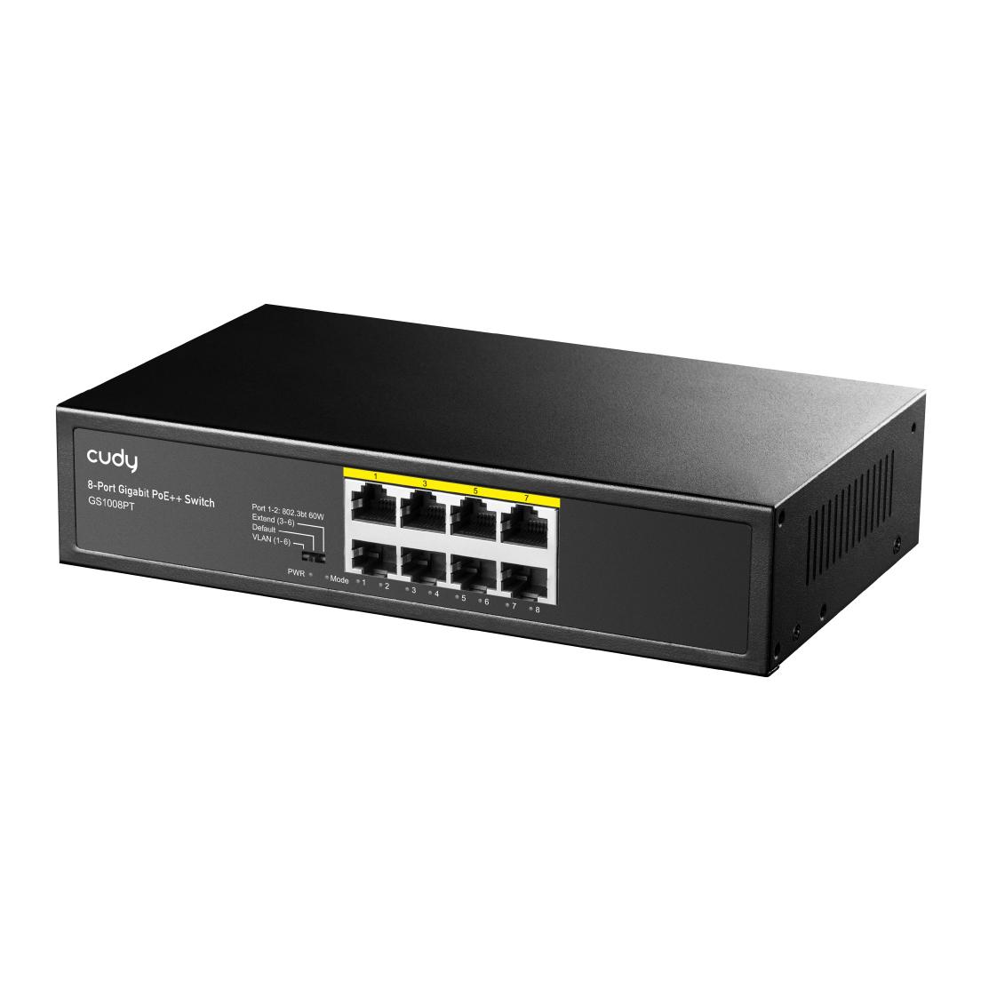 CUDY PoE+ switch GS1008PT, 8-port PoE+, 120W, VLAN, V1.0 | eLabstore.gr CUDY PoE+ switch GS1008PT, 8-port PoE+, 120W, VLAN, V1.0 | Δικτυακά | elabstore.gr