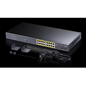 CUDY PoE+ switch GS1020PS2, 16-port PoE+, 2x SFP, 200W, V2.0 | Δικτυακά | elabstore.gr