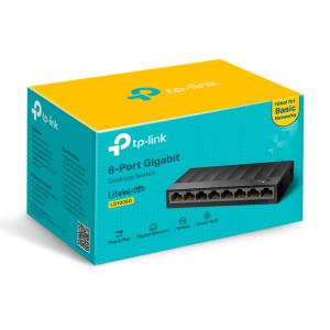 TP-LINK desktop switch LiteWave LS1008G, 8-port 10/100/1000Mbps, Ver 3.0 | Δικτυακά | elabstore.gr
