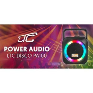 LTC φορητό ηχείο LXPA100 με μικρόφωνο, 15W RMS, BT/TF/USB/AUX, FM, μαύρο | Εικόνα & Ήχος | elabstore.gr