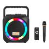 LTC φορητό ηχείο LXPA100 με μικρόφωνο, 15W RMS, BT/TF/USB/AUX, FM, μαύρο | Εικόνα & Ήχος | elabstore.gr