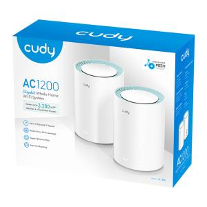 CUDY Wi-Fi mesh system M1300, AC1200, gigabit, dual band, V2.0, 2τμχ | eLabstore.gr CUDY Wi-Fi mesh system M1300, AC1200, gigabit, dual band, V2.0, 2τμχ | Δικτυακά | elabstore.gr