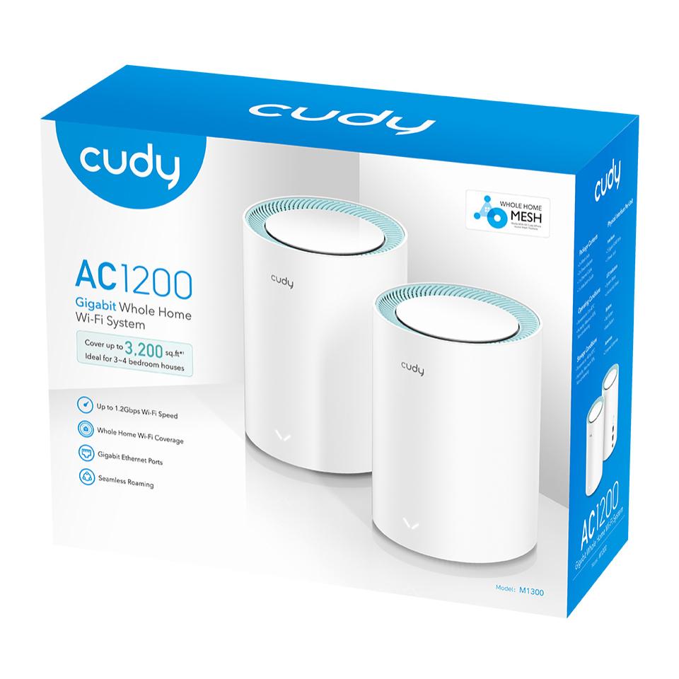 CUDY Wi-Fi mesh system M1300, AC1200, gigabit, dual band, V2.0, 2τμχ | eLabstore.gr CUDY Wi-Fi mesh system M1300, AC1200, gigabit, dual band, V2.0, 2τμχ | Δικτυακά | elabstore.gr