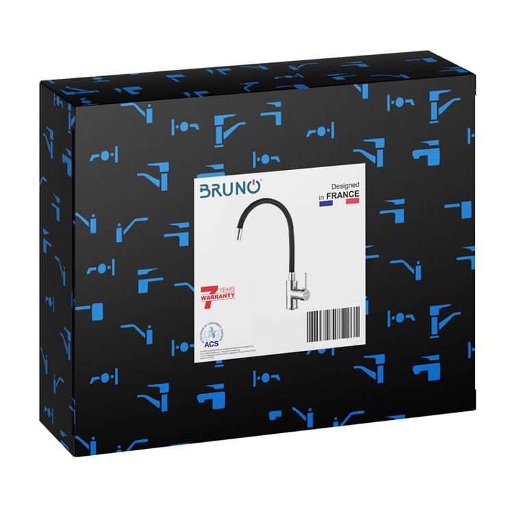 BRUNO αναμεικτική μπαταρία κουζίνας M54804-006C-S626, εύκαμπτη, μαύρη | eLabstore.gr BRUNO αναμεικτική μπαταρία κουζίνας M54804-006C-S626, εύκαμπτη, μαύρη | Οικιακός εξοπλισμός | elabstore.gr