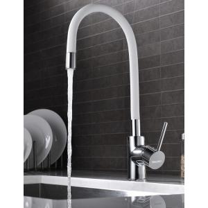 BRUNO αναμεικτική μπαταρία κουζίνας M54804-006C-S626, εύκαμπτη, λευκή | Οικιακός εξοπλισμός | elabstore.gr