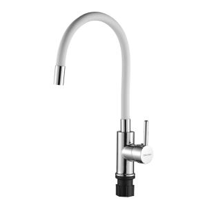 BRUNO αναμεικτική μπαταρία κουζίνας M54804-006C-S626, εύκαμπτη, λευκή | Οικιακός εξοπλισμός | elabstore.gr