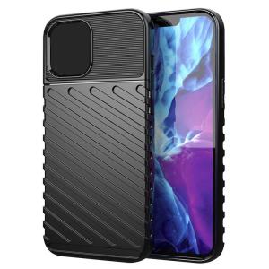 POWERTECH Θήκη Thunder MOB-1813 για iPhone 12/12 Pro, μαύρη | Αξεσουάρ κινητών | elabstore.gr