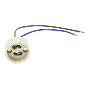 OPTONICA ντουί λάμπας GU10 με καλώδια 5187, 250V 2A, κεραμικό, λευκό | Φωτισμός | elabstore.gr