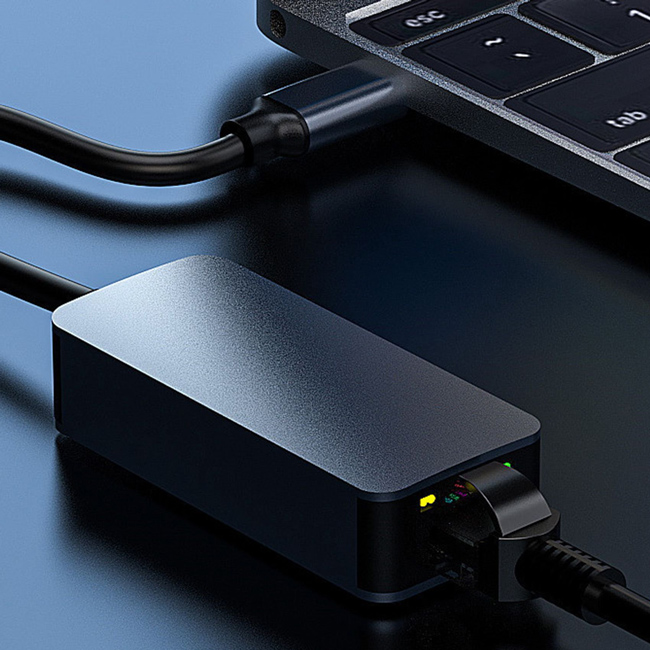 POWERTECH αντάπτορας USB-C σε RJ45 PTH-080, 10M/100M/1000M/2.5G, γκρι | eLabstore.gr POWERTECH αντάπτορας USB-C σε RJ45 PTH-080, 10M/100M/1000M/2.5G, γκρι | Δικτυακά | elabstore.gr