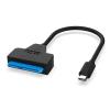 POWERTECH καλώδιο USB-C σε SATA PTH-083, 6Gbps, 2.5" & 3.5" HDD, μαύρο | Συνοδευτικά PC | elabstore.gr