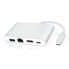 POWERTECH USB-C hub PTH-085, HDMI/RJ45/USB/USB-C PD θύρες, γκρι | Συνοδευτικά PC | elabstore.gr