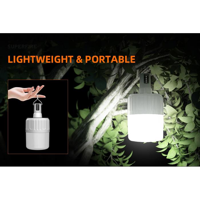SUPFIRE φορητό φωτιστικό T26, 18W, 500lm, 3600mAh, Φ99mm, IP42 | eLabstore.gr SUPFIRE φορητό φωτιστικό T26, 18W, 500lm, 3600mAh, Φ99mm, IP42 | Φωτισμός | elabstore.gr