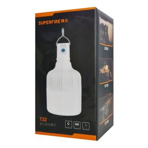 SUPFIRE φορητό φωτιστικό T32, 4.5W, 300lm, Φ77mm, 1500mAh | Φωτισμός | elabstore.gr