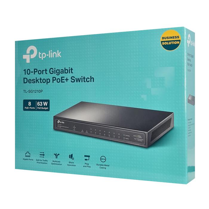 TP-LINK desktop switch TL-SG1210P, 10-Port Gigabit, 8x PoE+, Ver. 3.0 | eLabstore.gr TP-LINK desktop switch TL-SG1210P, 10-Port Gigabit, 8x PoE+, Ver. 3.0 | Δικτυακά | elabstore.gr