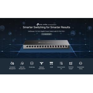 TP-LINK JetStream switch TL-SG2016P, 16-Port Gigabit, 8x PoE+, Ver. 1.0 | Δικτυακά | elabstore.gr