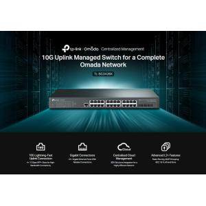 TP-LINK L2+ Managed Switch TL-SG3428X, 24-Port Gigabit, 4x SFP+, Ver.1.0 | Δικτυακά | elabstore.gr