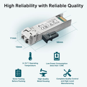 TP-LINK 10GBase-SR SFP+ LC Transceiver TL-SM5110-SR, έως 300m, Ver. 1.0 | eLabstore.gr TP-LINK 10GBase-SR SFP+ LC Transceiver TL-SM5110-SR, έως 300m, Ver. 1.0 | Δικτυακά | elabstore.gr