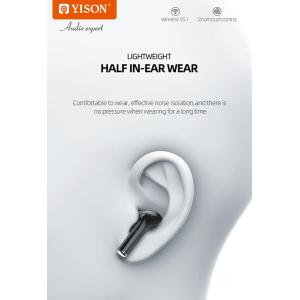 YISON earphones με θήκη φόρτισης TWS-T6, True Wireless, μαύρα | Αξεσουάρ κινητών | elabstore.gr