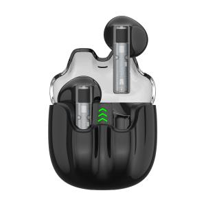 CELEBRAT earphones με θήκη φόρτισης TWS-W27, True Wireless, μαύρα | Αξεσουάρ κινητών | elabstore.gr