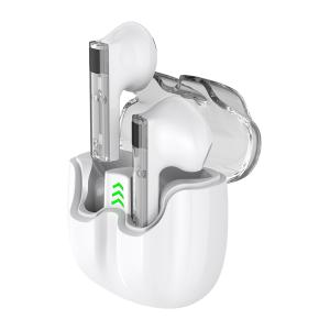 CELEBRAT earphones με θήκη φόρτισης TWS-W27, True Wireless, λευκά | Αξεσουάρ κινητών | elabstore.gr