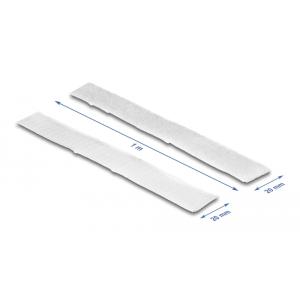 DELOCK αυτοκόλλητη ταινία τύπου Velcro 19061, 1mx20mm, λευκή | Εργαλεία | elabstore.gr
