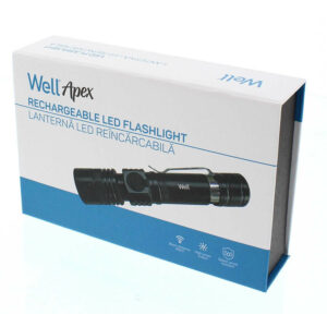 Well Επαναφορτιζόμενος Φακός LED 5W 350LM μαύρος Focus TORCH-APEX-WL | eLabstore.gr Well Επαναφορτιζόμενος Φακός LED 5W 350LM μαύρος Focus TORCH-APEX-WL | Φωτισμός | elabstore.gr