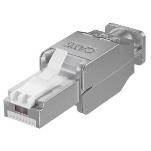 GOOBAY βύσμα RJ45 CAT 6 STP 38293, tool-free, ασημί | Καλώδια - Αντάπτορες | elabstore.gr