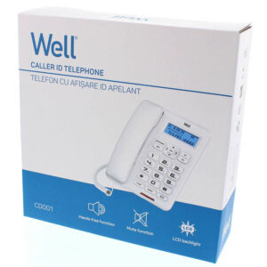 Well Ενσύρματο Τηλέφωνο CD001 Λευκό PHONE-CORD-CD001WE-WL | Οικιακά είδη | elabstore.gr