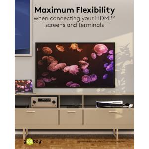 GOOBAY HDMI matrix switch 58478, 4-in σε 2-out, 4K/30Hz, μαύρο | Καλώδια - Αντάπτορες | elabstore.gr