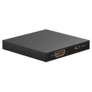 GOOBAY HDMI splitter 58480, 1-in σε 2-out, 4K/30Hz, μαύρο | Καλώδια - Αντάπτορες | elabstore.gr