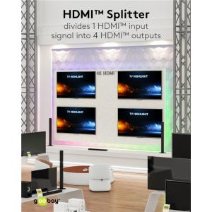 GOOBAY HDMI splitter 58483, 1-in σε 4-out, 4K/60Hz, μαύρο | eLabstore.gr GOOBAY HDMI splitter 58483, 1-in σε 4-out, 4K/60Hz, μαύρο | Καλώδια - Αντάπτορες | elabstore.gr