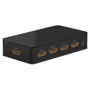 GOOBAY HDMI switch 58489, 4-in σε 1-out, 4K/60Hz, μαύρο | Καλώδια - Αντάπτορες | elabstore.gr