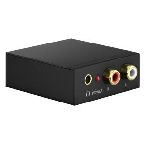 GOOBAY μετατροπέας ήχου 58493, Coaxial/Toslink σε 2x RCA, μαύρος | Καλώδια - Αντάπτορες | elabstore.gr