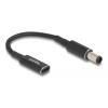 DELOCK καλώδιο τροφοδοσίας 60032, USB-C σε HP 7.4x5.0mm, 15cm, μαύρο | eLabstore.gr DELOCK καλώδιο τροφοδοσίας 60032, USB-C σε HP 7.4x5.0mm, 15cm, μαύρο | Αξεσουάρ για Laptop | elabstore.gr