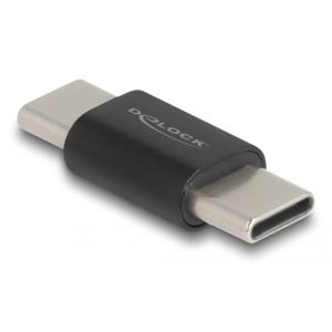 DELOCK αντάπτορας USB-C 60035, αρσενικό σε αρσενικό, 10Gbps, μαύρος | Καλώδια - Αντάπτορες | elabstore.gr